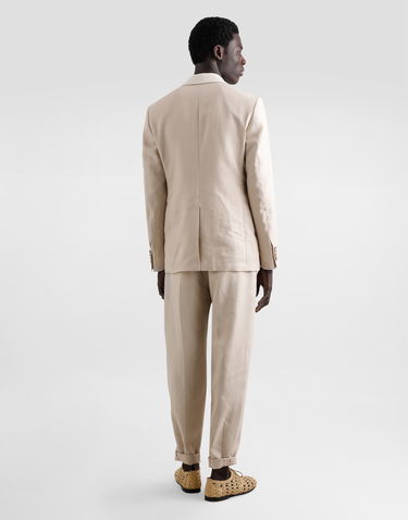 Bukser Dolce & Gabbana Dolce & Gabbana Linen Pants with Turn-Ups Beige | GP11XTFU4MCM0722, 2