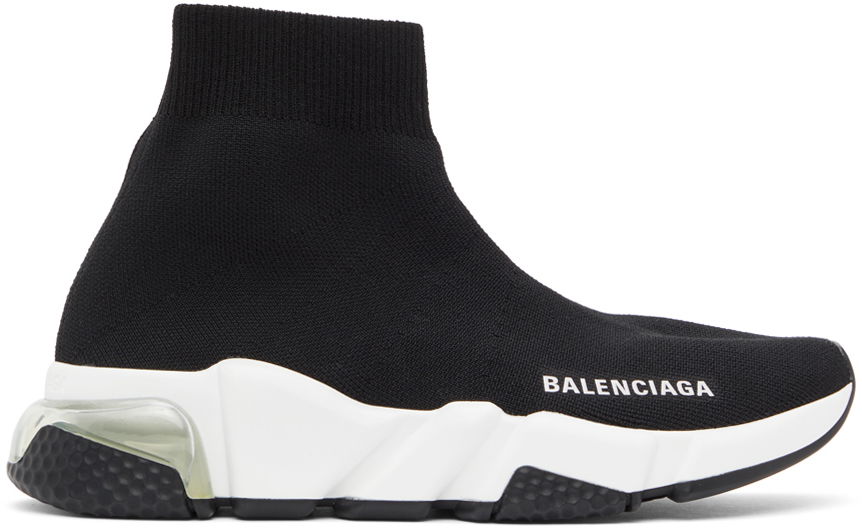 Sneakers og sko Balenciaga Speed Clear Sole Sneakers "Black" Sort | 607543 W2DB6 1010, 0