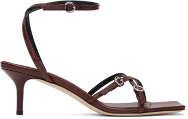 Skopleje Aeyde Aeyde Libby Leather Kitten Heel Sandals Bourgogne | A11-HS-GAIS55TB172-SS25-955-007, 0