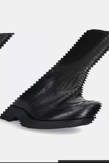 Sneakers og sko Maison Margiela MM6 Maison Margiela Ribbed Leather Boots Sort | SH3WU0015.P7431.T8013, 0