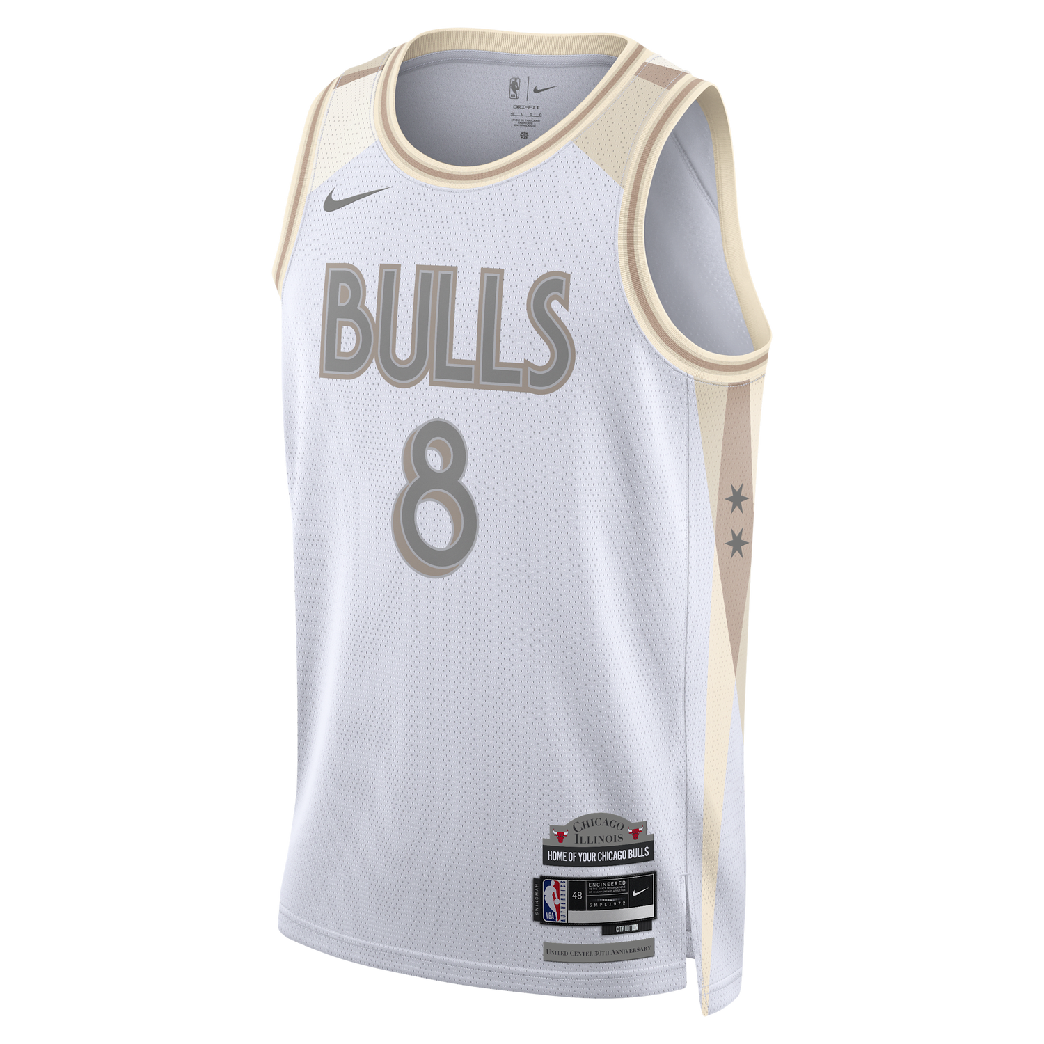 Jersey Nike Dri-FIT Swingman Zach LaVine Bulls City Edition Jersey Hvid | FQ4337-100, 0