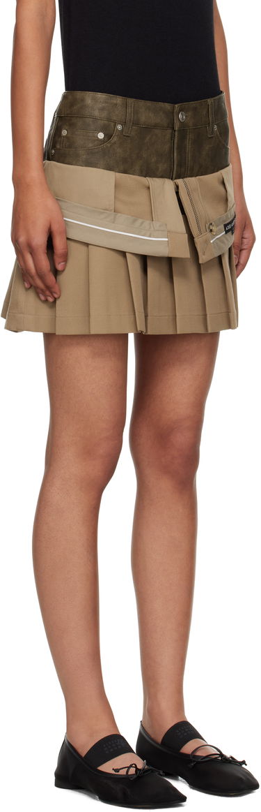 Nederdel Andersson Bell Andersson Bell Inside Out Pleated Miniskirt Beige | apa845w, 1