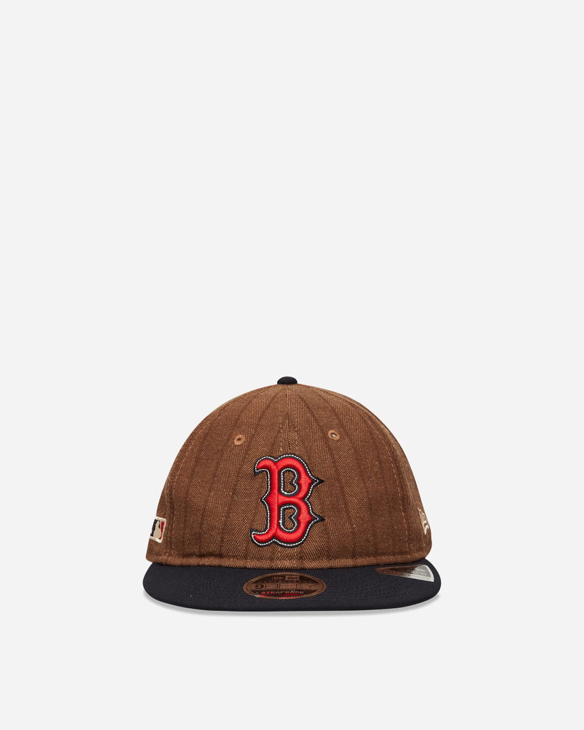 Kasket New Era Boston Red Sox Three Looms x MLB Wool Pinstripe 9FIFTY Cap Brun | IY70 TAN
