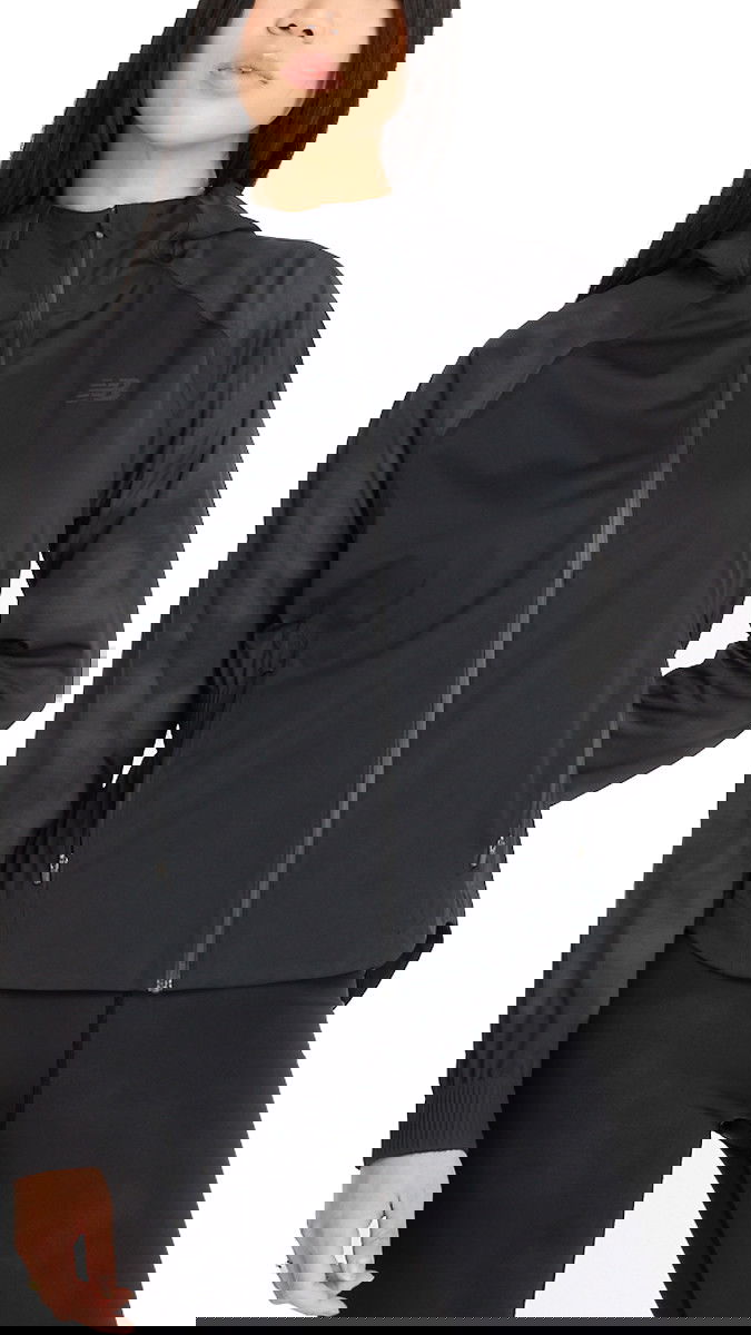 Vindjakke New Balance Reflective Woven Jacket Sort | wj43201-ack