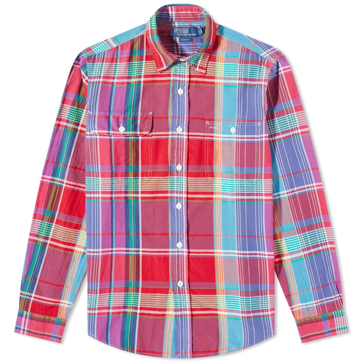 Skjorte Polo by Ralph Lauren Madras Check Flerfarvet | 710908718001, 0