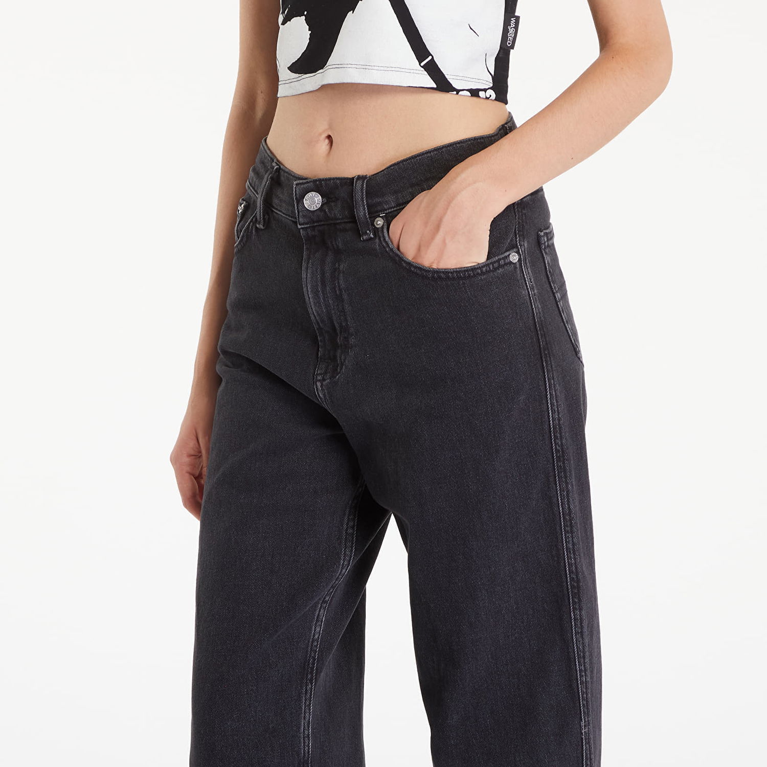 Jeans Tommy Hilfiger Betsy MD LS CG4181 Denim Black Sort | DW0DW19252 1BZ, 1
