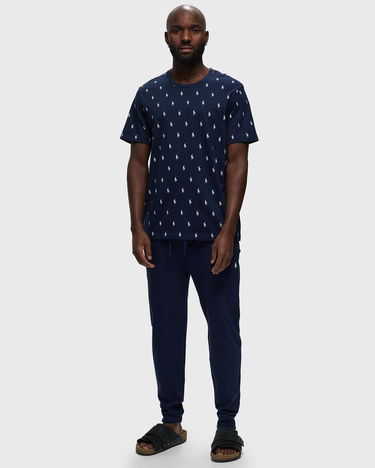 T-shirt Polo by Ralph Lauren All Over Pony Sleepwear Tee Mørkeblå | 714899612006, 1