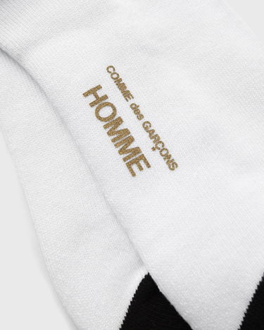 Sokker Comme des Garçons COMME des GARCONS HOMME Logo Socks Hvid | HO-K502-S25-2, 3