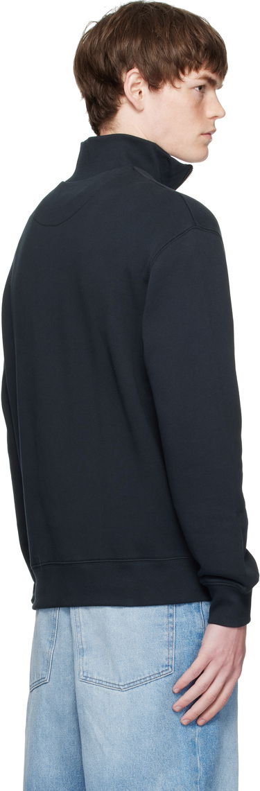 Sweatshirt MAISON KITSUNÉ Maison Kitsuné Double Fox Head Half-Zip Sweatshirt Sort | OM211CFKM0321, 2