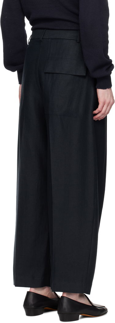 Bukser Studio Nicholson Studio Nicholson Ellis Pleated Trousers Mørkeblå | ELLIS SNM-1074, 2