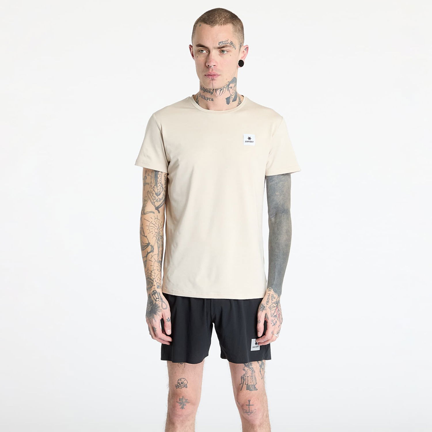 T-shirt Saysky SAYSKY Statement Pace T-Shirt Beige | NMRSS21C8002, 0