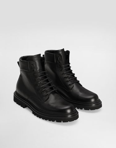 Tilbehør Dolce & Gabbana Dolce & Gabbana Calfskin Ankle Boots Sort | A60613A6H478B956, 1