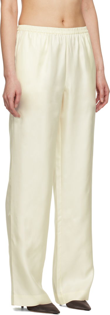 Bukser Loulou de Saison Loulou de Saison Alera Silk Straight-Leg Trousers Gul | ALERA, 1