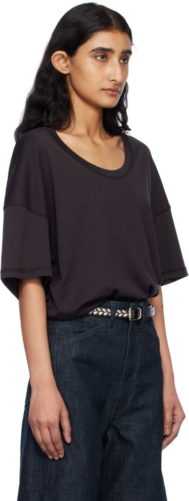 T-shirt LEMAIRE Lemaire Rib Knit T-Shirt Sort | TO1146 LJ1016, 1