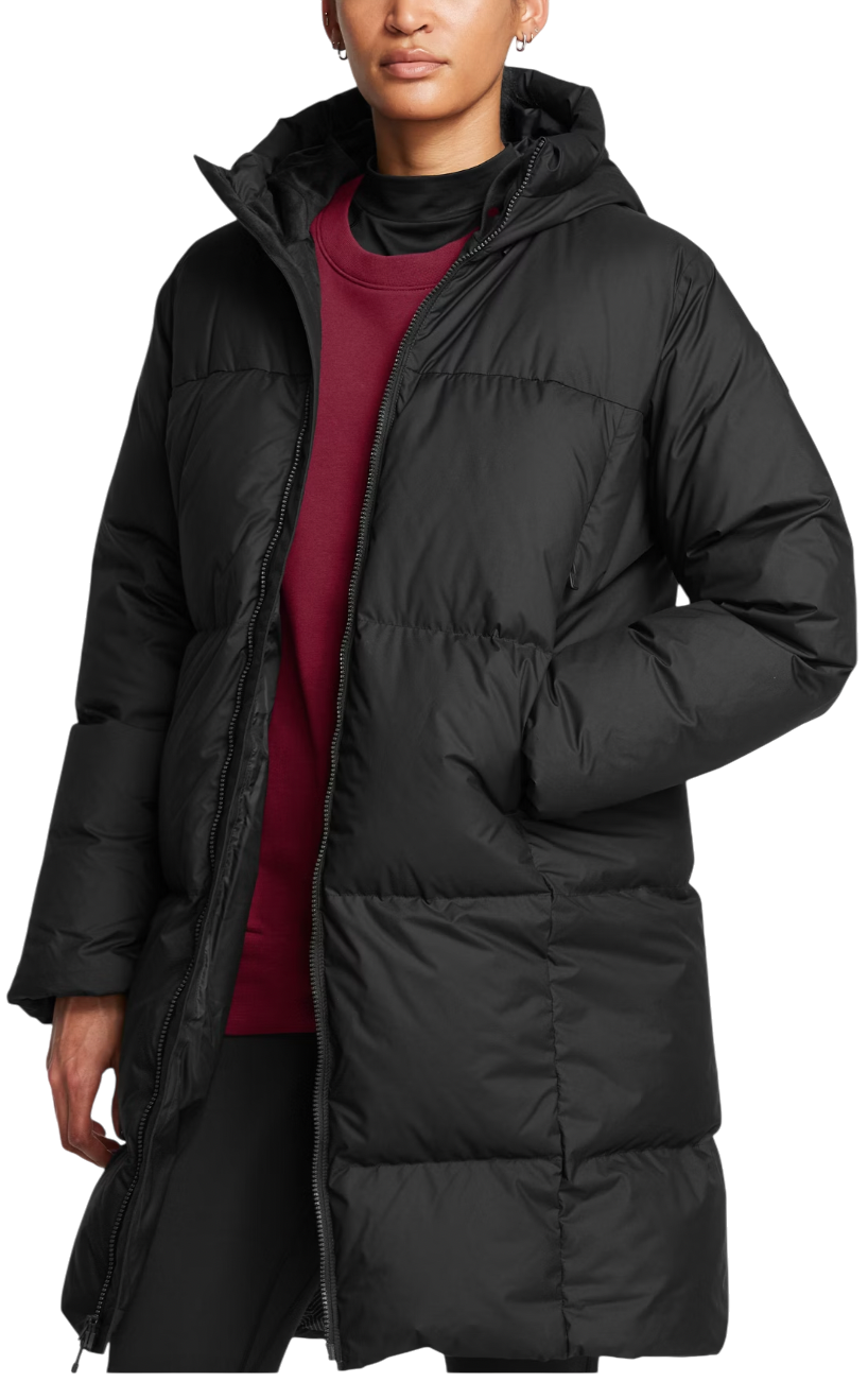 Puffer jakke Under Armour Women's Puffer Parka Sort | 1384649-001