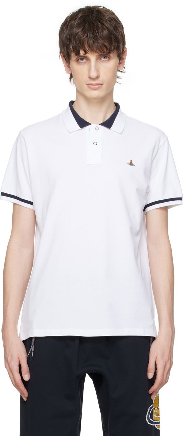 Polo skjorte Vivienne Westwood Classic Polo Tee Hvid | 2H01000I-J0009-, 0