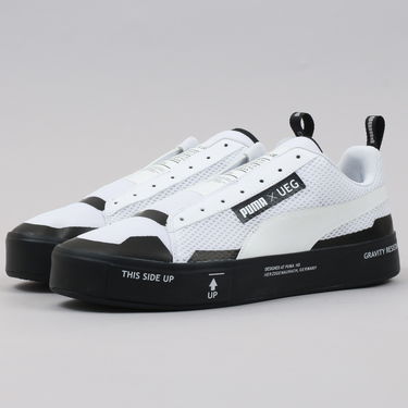 Sneakers og sko Puma Court Play SlipOn x UEG white - black Hvid | 361637 02, 0