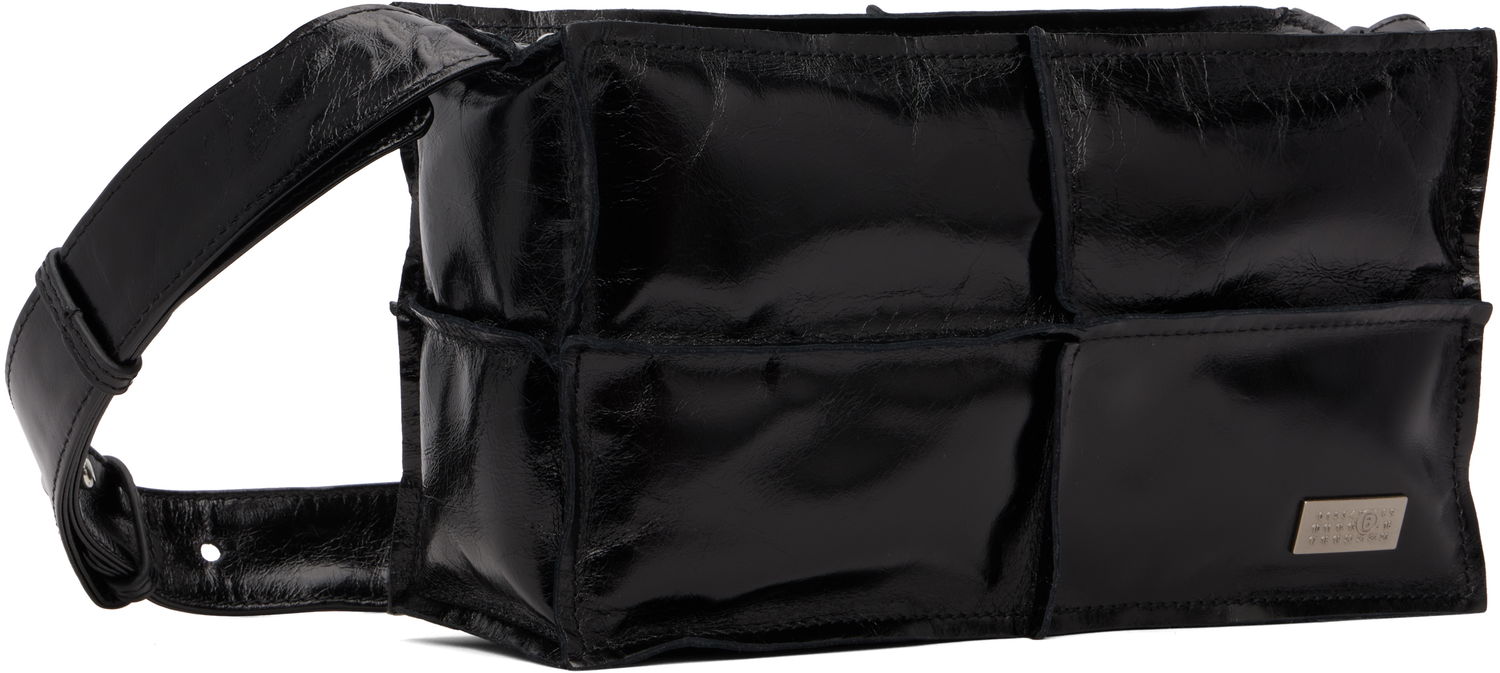 Skuldertaske Maison Margiela MM6 Maison Margiela Mini Wrinkled Leather Bag Sort | SB5WD0031 P8490, 1