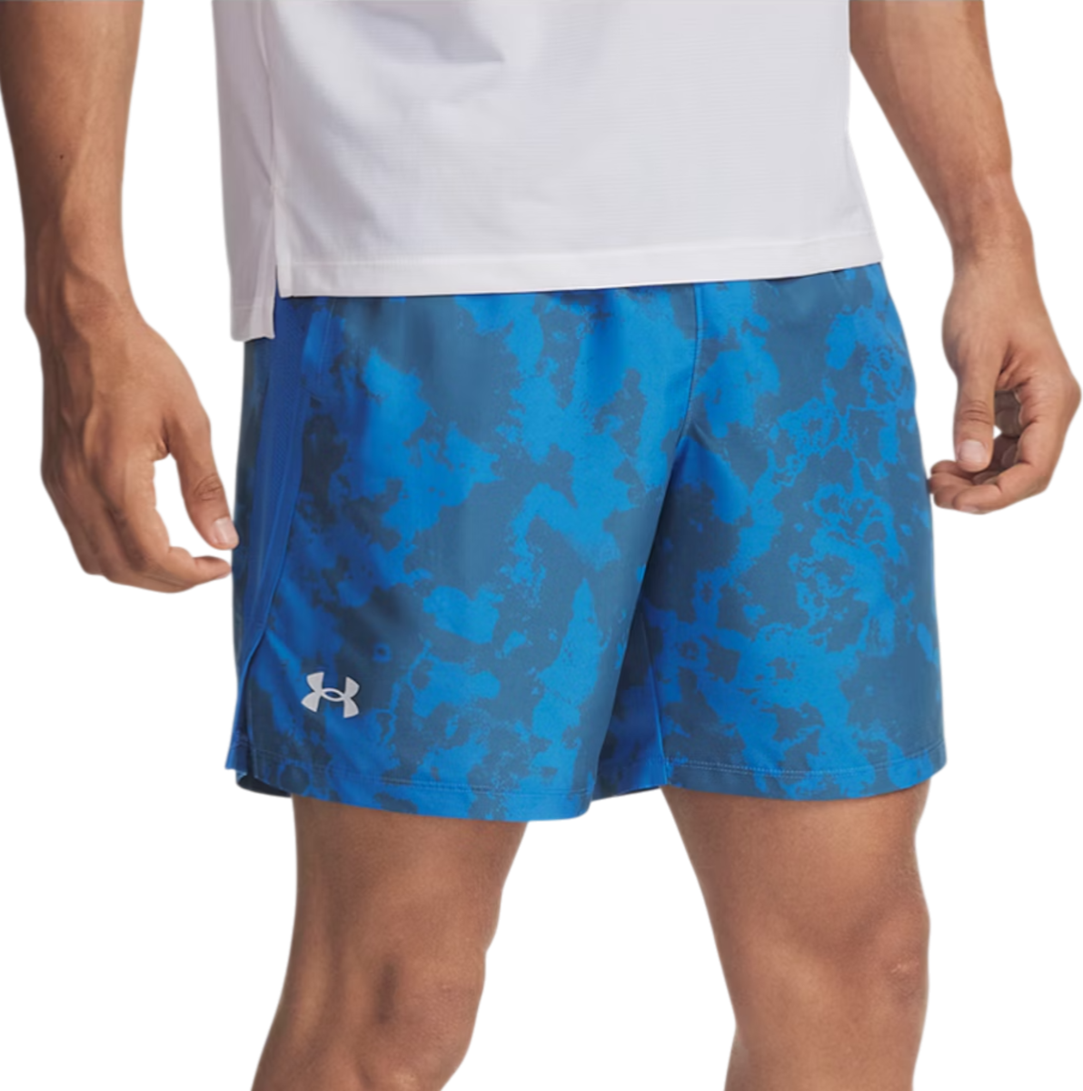 Shorts Under Armour Under Armour UA Launch 7" Print Shorts Blå | 1382621-402, 0