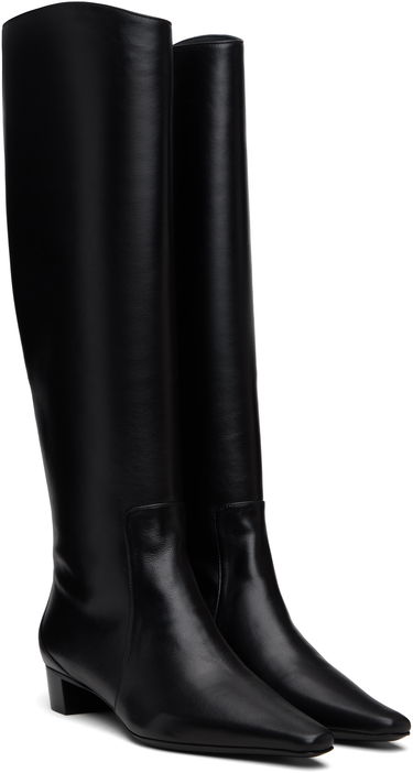 Sneakers og sko BY FAR BY FAR Pascal Nappa Leather Tall Boots Sort | 23FWPASDBLNAP, 3