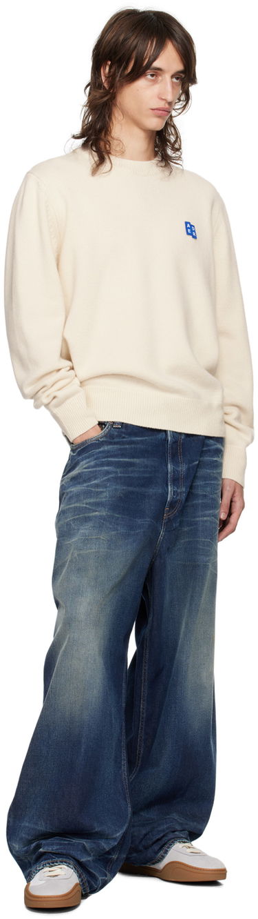 Sweater ADER ERROR Knit Sweater with Logo Patch Hvid | BMSGFYKT0101OT, 3