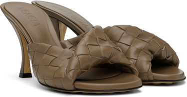 Tilbehør Bottega Veneta Bottega Veneta Blink Heeled Sandals Brun | 796455 V2ED0, 3