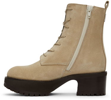 Tøj BY FAR BY FAR Cobain Suede Boots Beige | 22CRCBCAPUU, 2