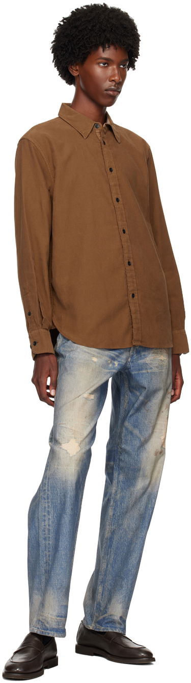 Skjorte rag & bone Rag & Bone Men's Finch Casual Shirt Brun | MBW24FA004CRML, 3