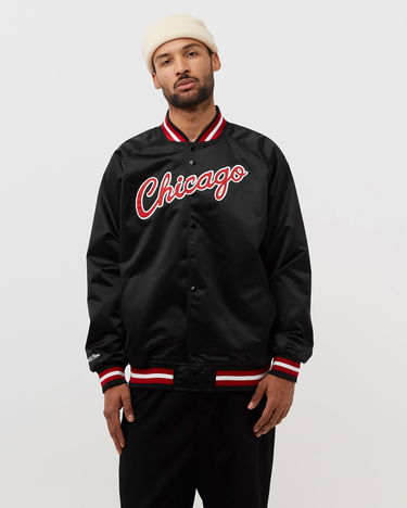 Bomberjakke Mitchell & Ness Bomber NBA Lightweight Satin Jacket Bulls Sort | 18013, 4