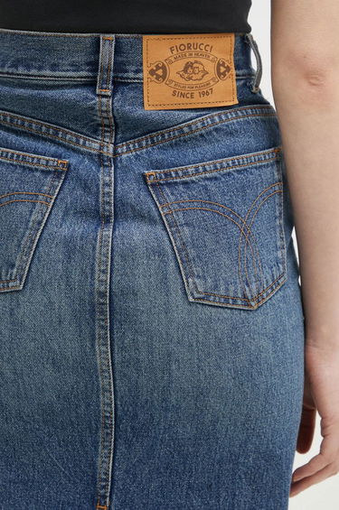 Nederdel Fiorucci Denim Midi Skirt Blå | W01FPDSK176DN01DN02, 4