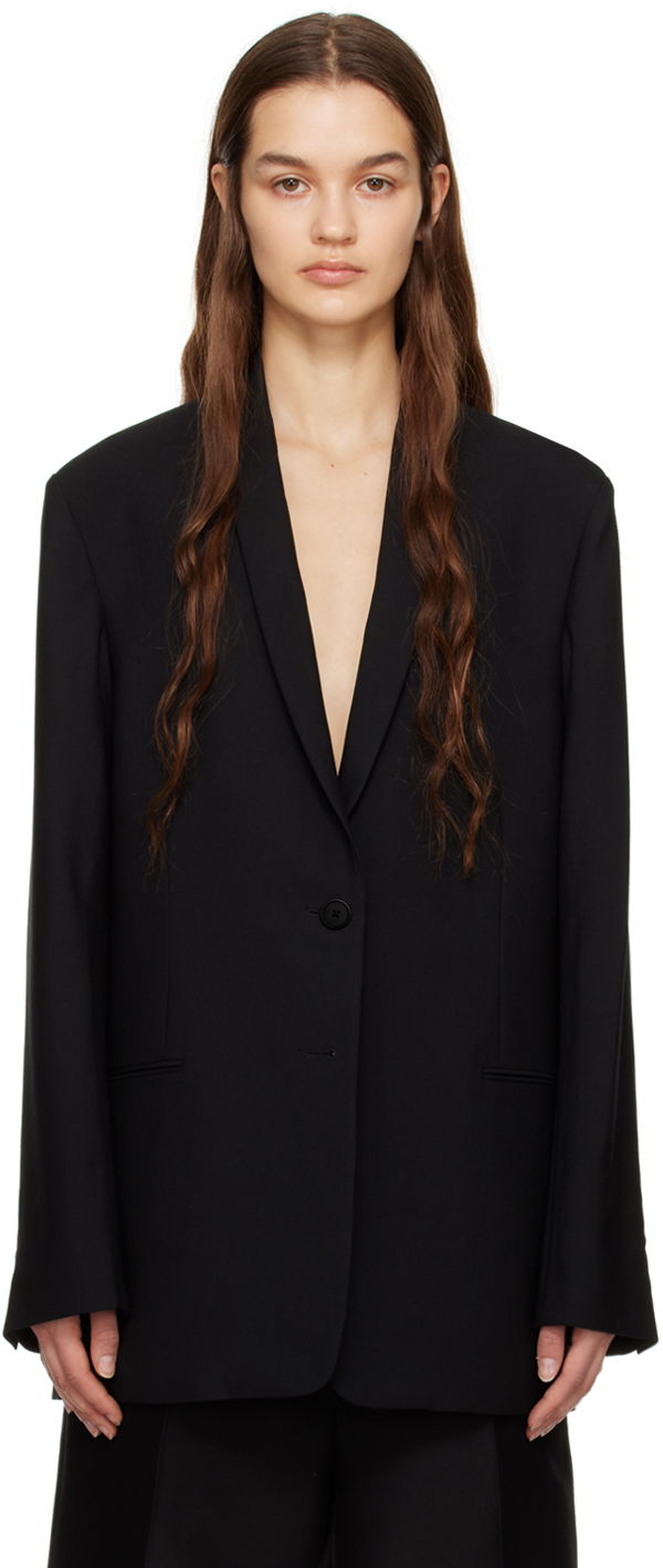 Jakke The Row One Button Blazer Sort | 7226-W2361