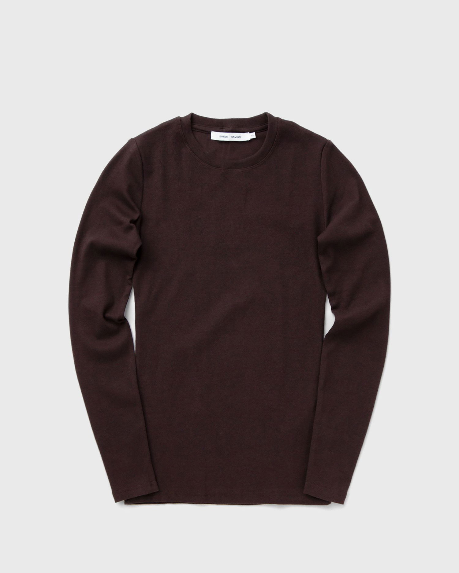T-shirt Samsoe Samsoe Samsøe & Samsøe ALEXA Long Sleeve T-Shirt Brun | F00013150-MOLE, 0