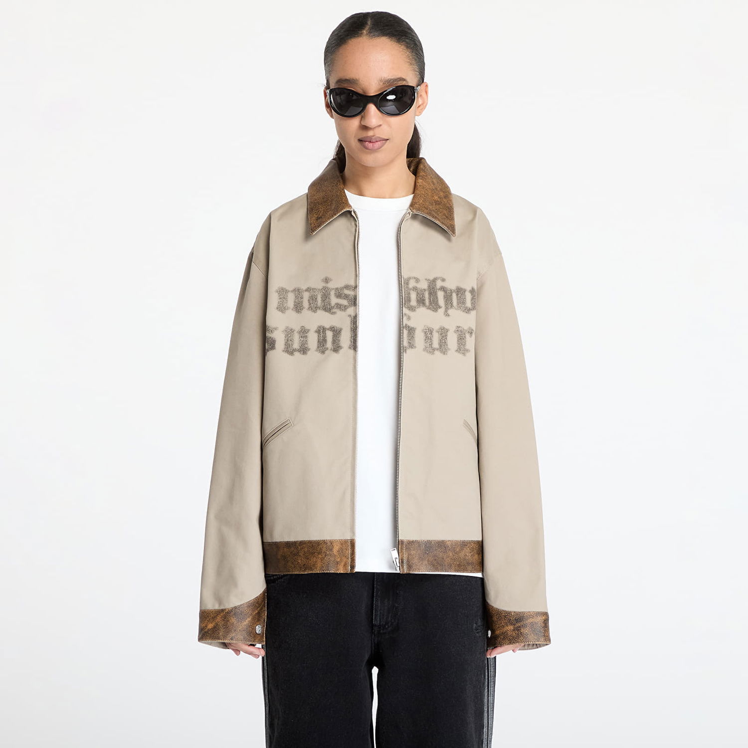 Bomberjakke MISBHV MISBHV Sunburn Work Jacket Beige | 250M408, 0