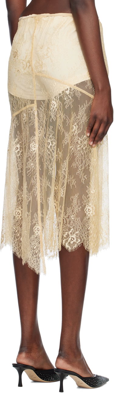 Nederdel STAND STUDIO Stand Studio Mathilde Lace Midi Skirt Beige | 66473-8001, 2