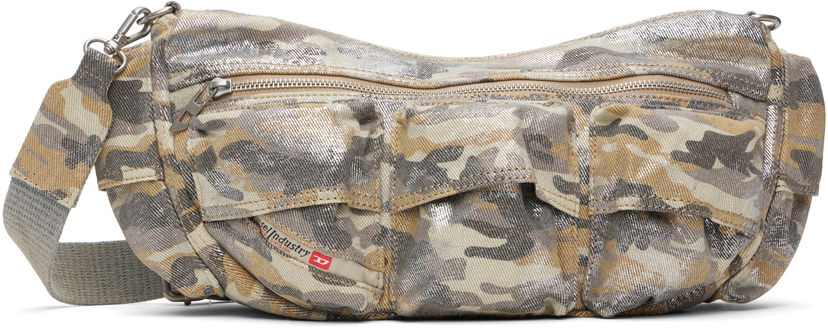 Skuldertaske Diesel Multi-Pocket Crossbody Bag Beige | X10280-P8082-T2037