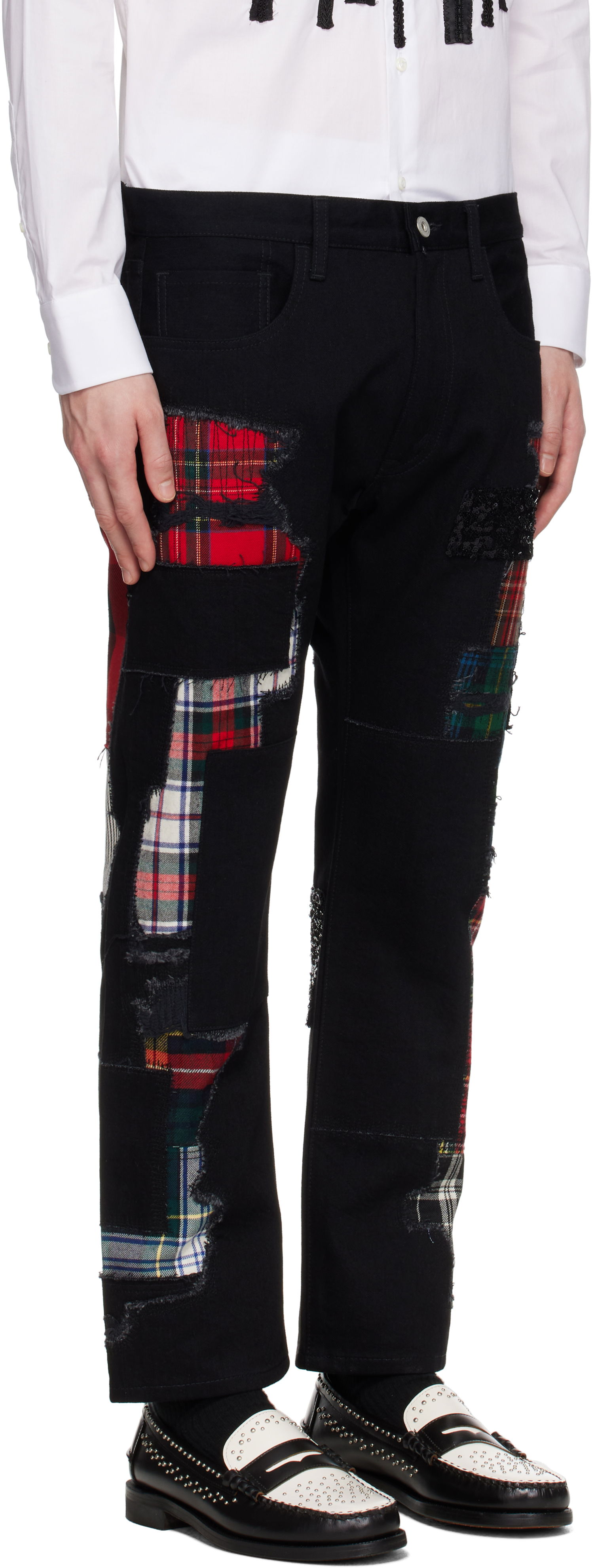 Jeans Junya Watanabe Junya Watanabe Patchwork Jeans Sort | WO-P006-051, 1