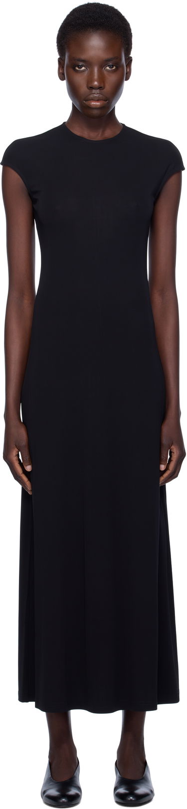 Kjole TOTEME TOTEME Everyday Midi Dress Sort | 252-WRD0188-FB0162, 0