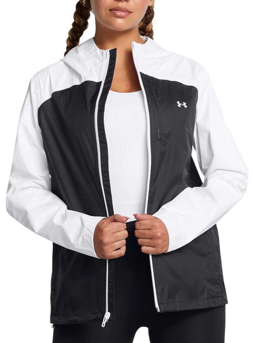 Vindjakke Under Armour Cloudstrike Colorblock Hooded Jacket Sort | 1381882-001