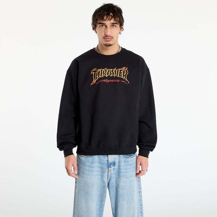 Sweatshirt Thrasher Thrasher Cracked by Exteenager Crewneck Sort | 145775