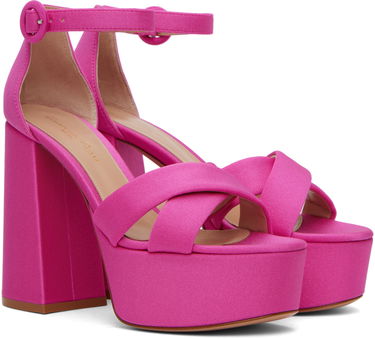 Sneakers og sko Gianvito Rossi Sheridan Heeled Platform Sandals Lyserød | G61418.70RIC.LYC, 3