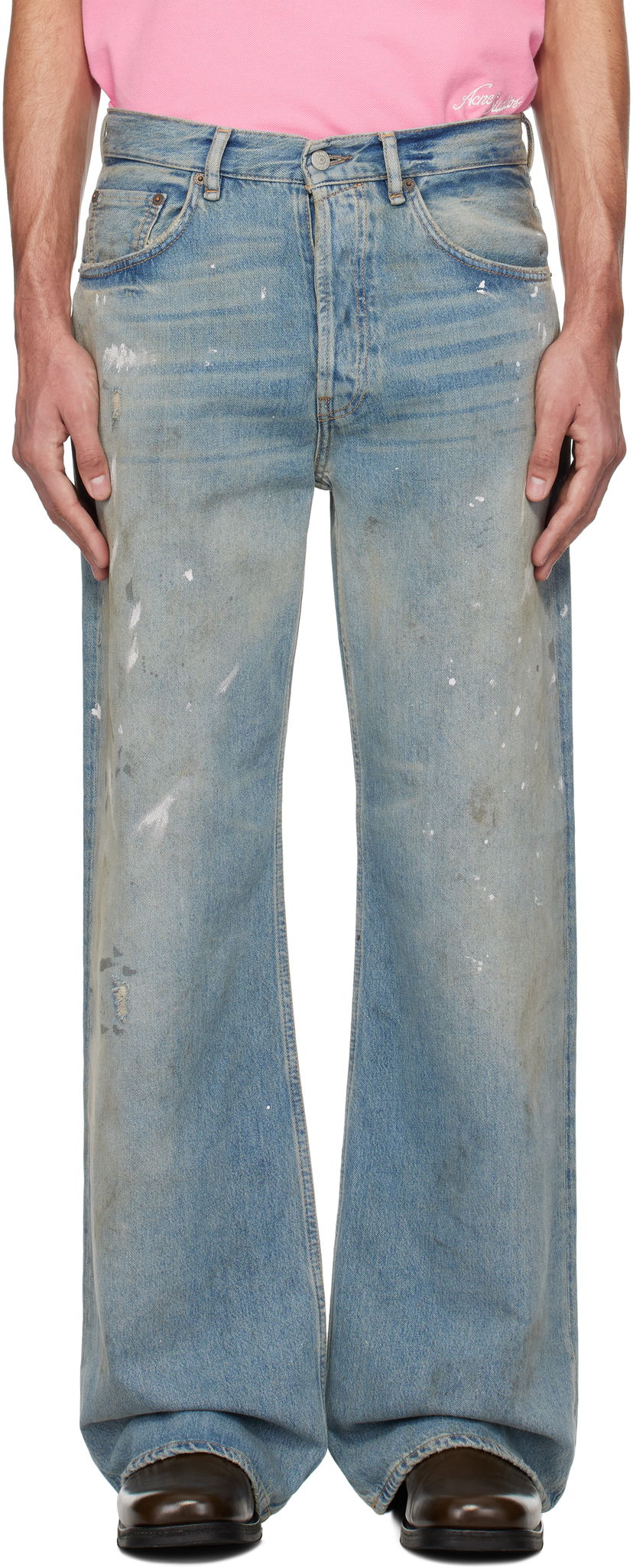 Jeans Acne Studios Acne Studios Loose Fit 2021M Jeans Blå | B00389-