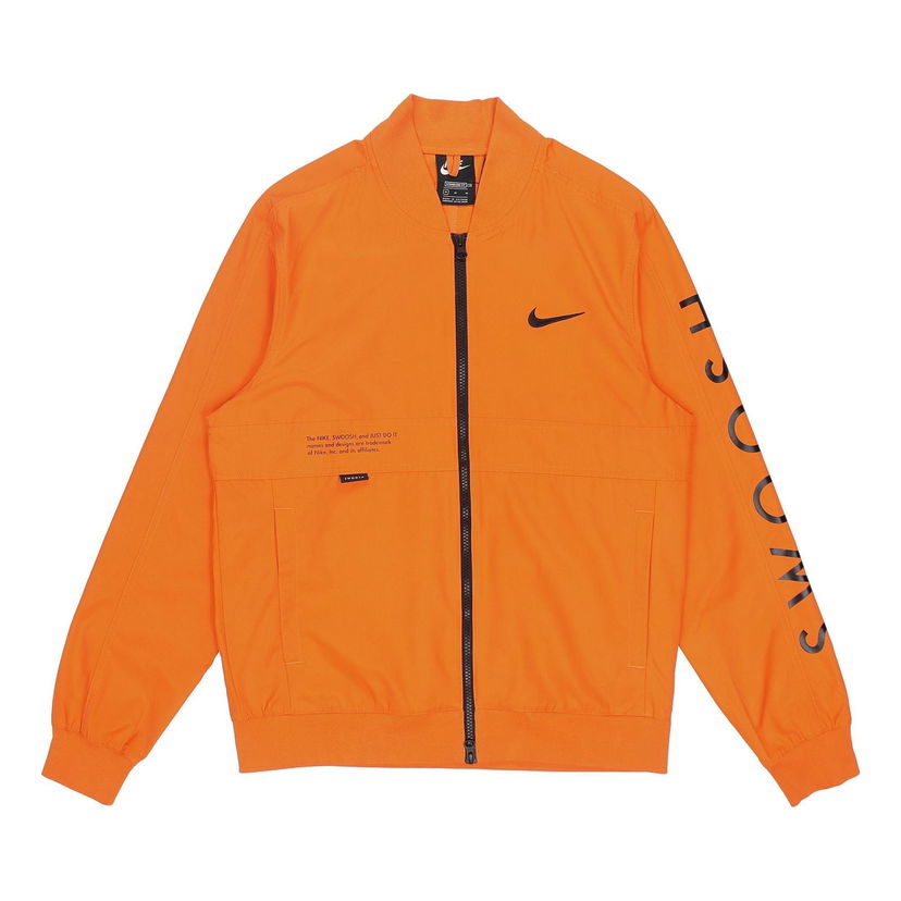 Bomberjakke Nike Sportswear Swoosh Logo Jacket Orange | DJ5368-801