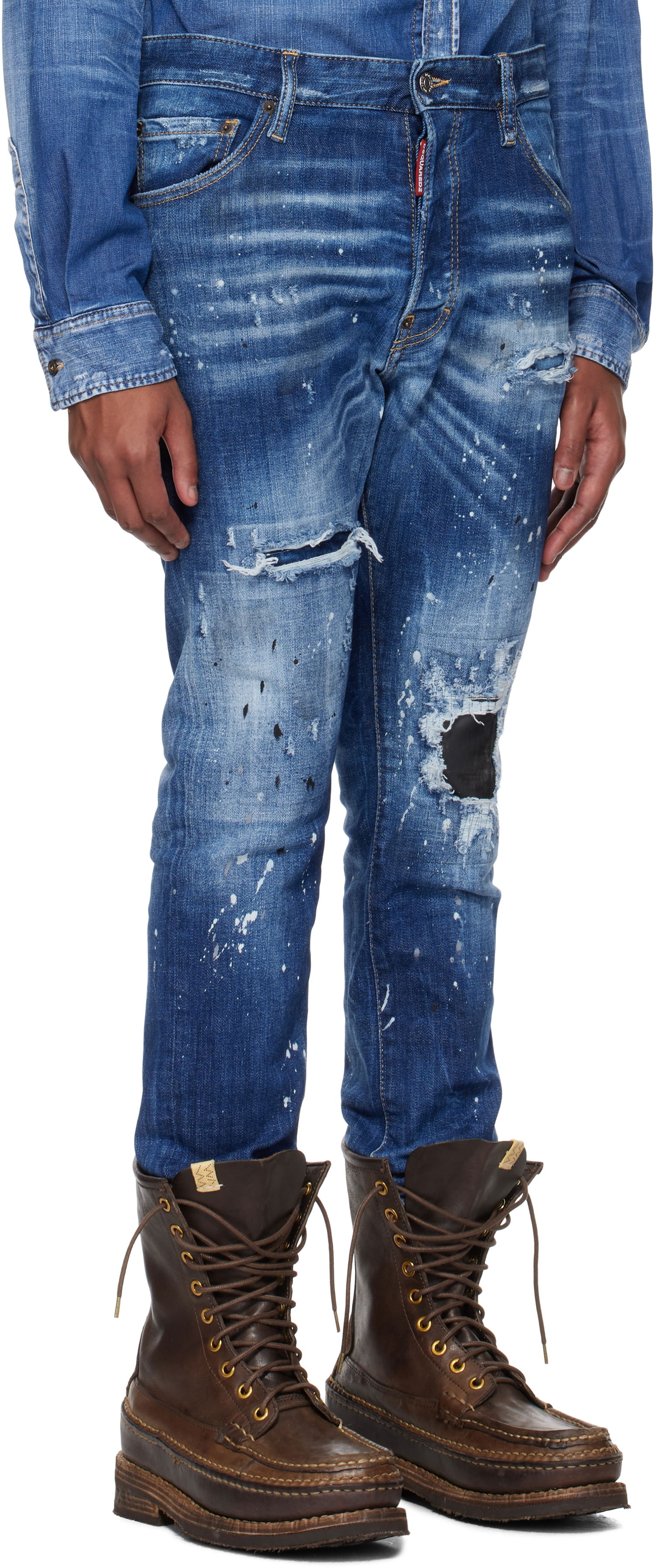 Jeans DSQUARED2 Dsquared2 Cool Guy Ripped Wash Jeans Blå | S74LB1635_S30872, 1