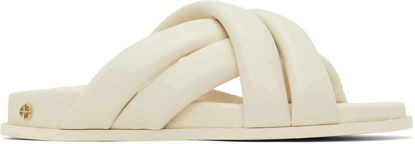Undertøj og sokker Anine Bing ANINE BING Lizzie Padded Slide Sandals Hvid | A-14-4028-150