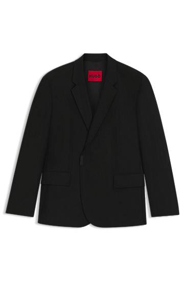 Jakke BOSS Slim-Fit Suit Jacket Sort | 50549053