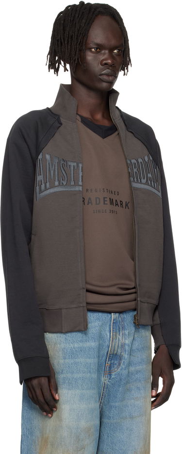 Jakke VETEMENTS VETEMENTS Patched Zip-Up Jacket Brun | UH76ZU760CB, 4