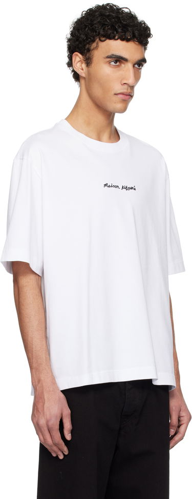 T-shirt MAISON KITSUNÉ Maison Kitsuné Handwriting Oversize T-Shirt Sort | OM00122KJ0119, 4