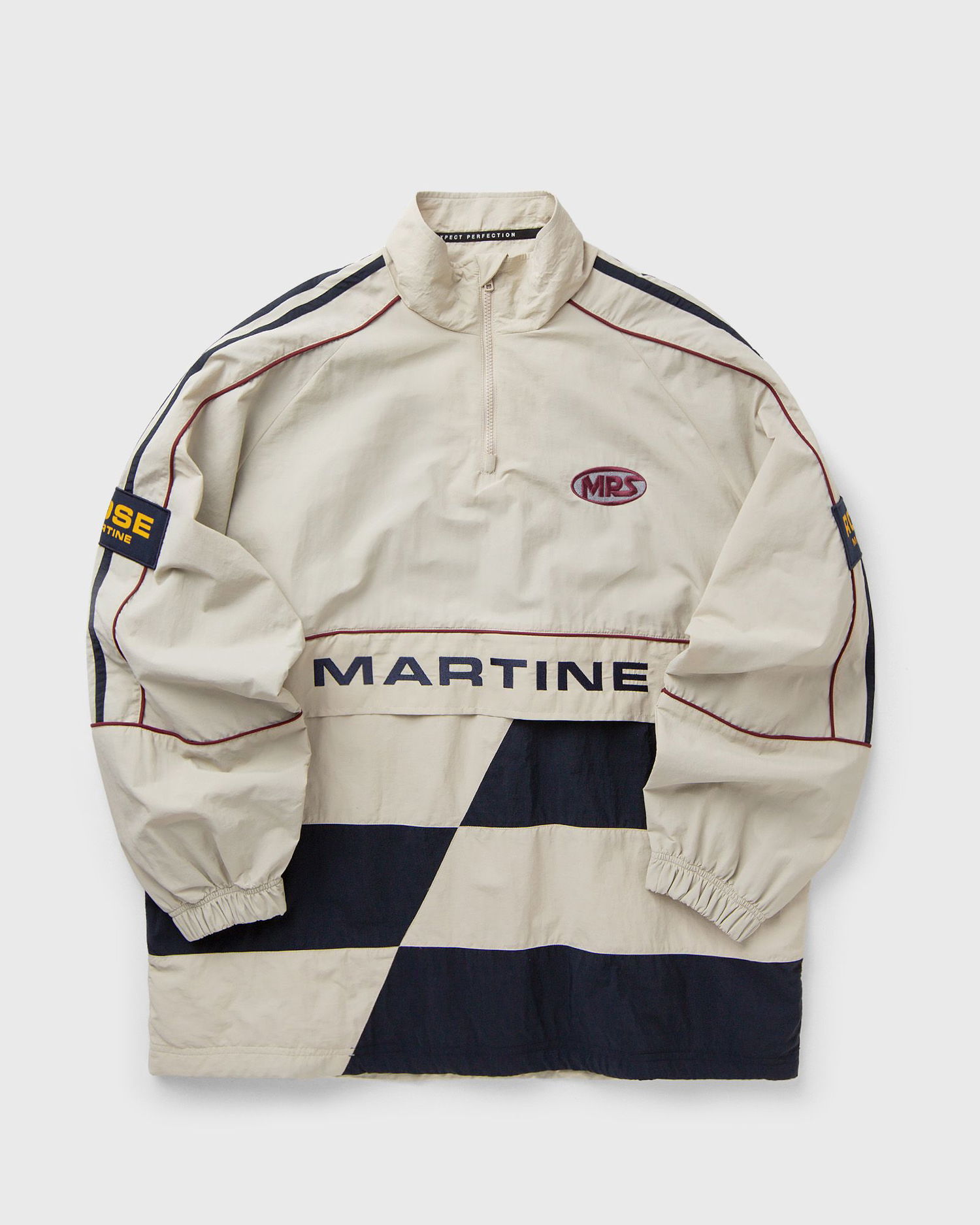 Vindjakke Martine Rose Martine Racing Stripe Checkerboard Half-Zip Pullover Flerfarvet | 121WP01052-WHT, 0