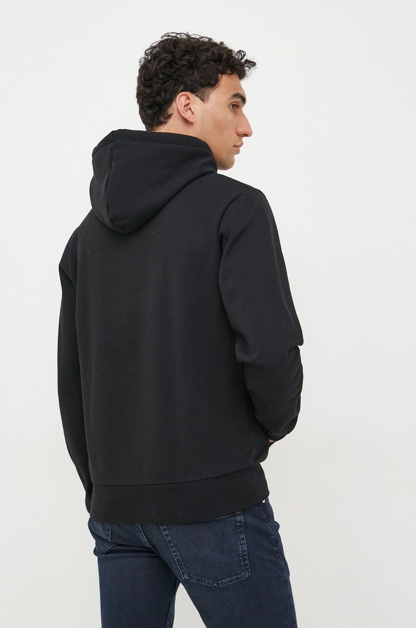 Sweatshirt Lacoste Organic Cotton Hoodie Sort | SH9623, 1
