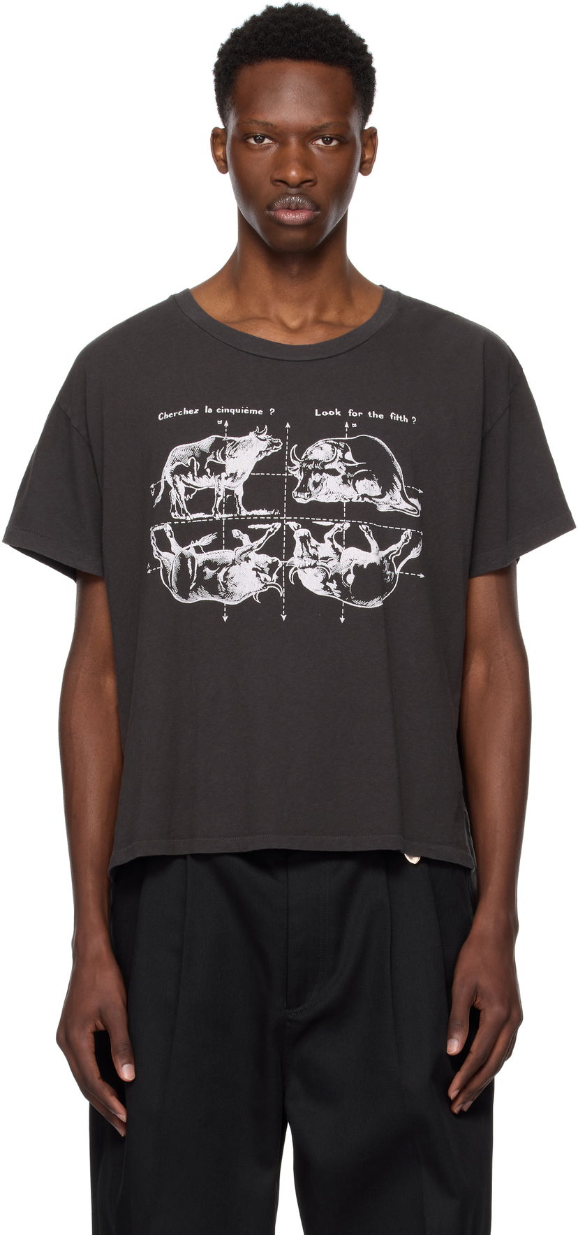 T-shirt Enfants Riches Déprimés Enfants Riches Déprimés 'Look For The Fifth' Graphic T-Shirt Sort | 010-816